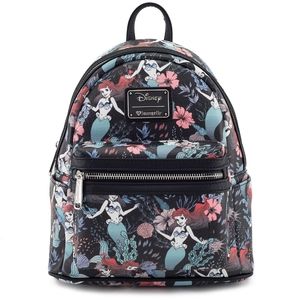 Little Mermaid Loungefly Mini Backpack + Wallet